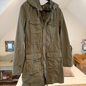 LUCKY BRAND olive green utility jacket Small